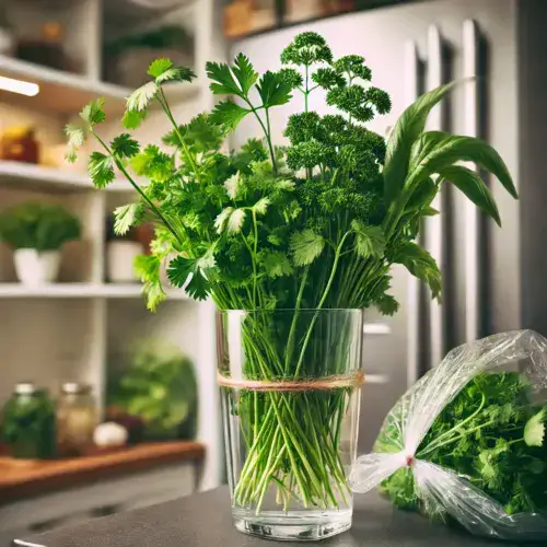 How do I properly store fresh herbs?